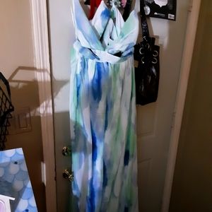 Halter top maxi dress